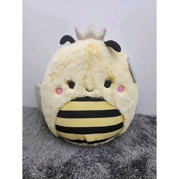 New w/tags sqiushmallow fuzzamallows Sunny Bee 12 Inches - Picture 2 of 9